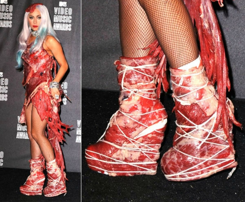 lady gaga生牛肉船踭鞋